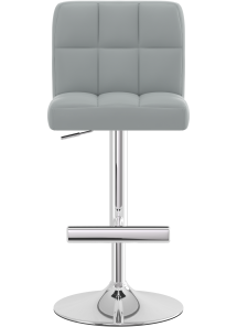 Grid Chrome Bar Stool Grey