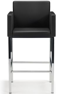 Hugo Chrome Bar Stool