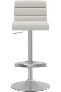 Maine Brushed Bar Stool White
