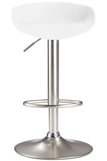 Moda Brushed Bar Stool White