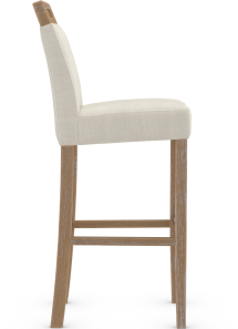 Modena Antique Chestnut Bar Stool Cream Fabric