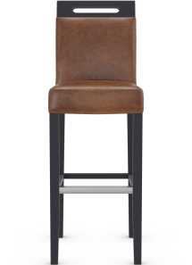 Modena High Bar Stool Aniline Leather