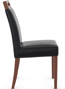 Modena Walnut Dining Chair Bonded Leather