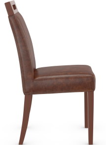 Modena Walnut Dining Chair Aniline Leather 