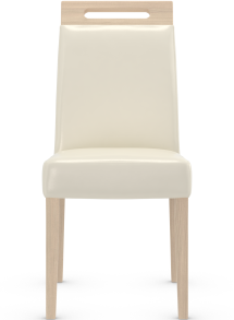 Modena Light Oak Dining Chair Bonded Leather