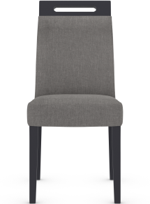 Modena Matt Black Dining Chair Fabric