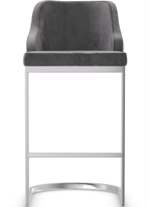Nuovo Brushed Bar Stool Velvet