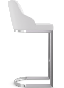 Nuovo Brushed Bar Stool Leather