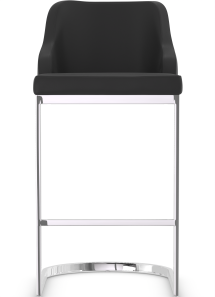 Nuovo Chrome Bar Stool Leather