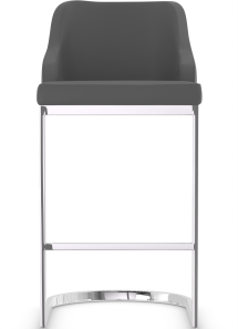 Nuovo Chrome Bar Stool Leather