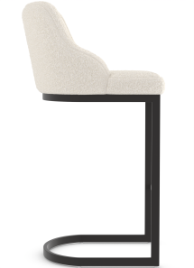 Nuovo Black Bar Stool Boucle