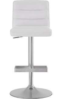 Plump Brushed Bar Stool White