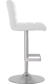 Plump Brushed Bar Stool White