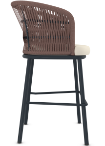 Porto Black Bar Stool