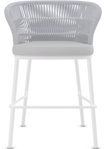 Porto White Bar Stool 