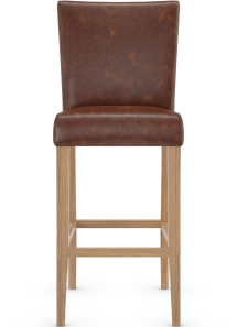 Pranzo High Bar Stool Aniline Leather