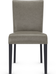 Pranzo Matt Black Dining Chair Aniline Leather