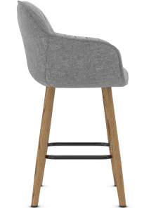 Primrose Oak Leg Bar Stool Fabric 