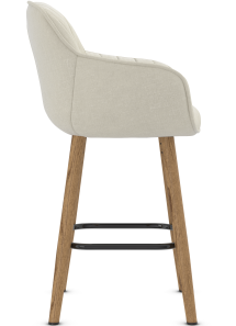 Primrose Oak Leg Bar Stool Fabric 