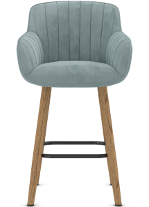 Primrose Oak Bar Stool Velvet