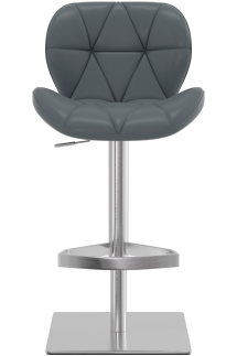 Profile Deluxe Brushed Bar Stool Grey