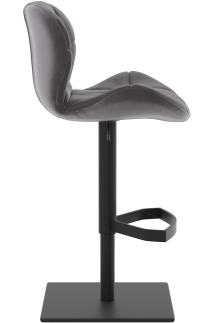Profile Deluxe Black Bar Stool Velvet