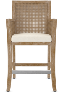 Raffles Rustic Oak Bar Stool