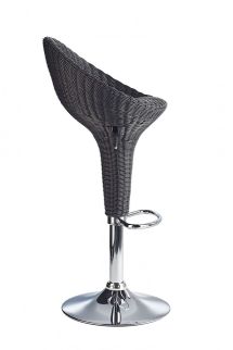 Rattan Bar Stool Black