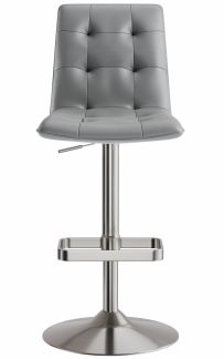 Scalzo Brushed Bar Stool Grey