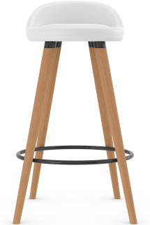 Skandi Bar Stool White