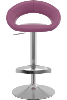 Sorrento Brushed Stool Purple