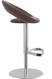 Sorrento Brushed Real Leather Bar Stool Brown