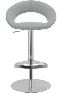 Sorrento Brushed Real Leather Bar Stool
