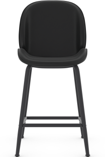 Suave Black Bar Stool Leather 