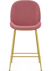Suave Gold Bar Stool Velvet