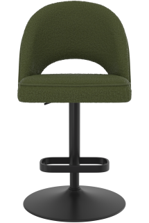 Willow Black Bar Stool Boucle 