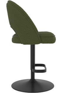 Willow Black Bar Stool Boucle 