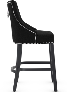 Windsor Bar Stool Black Fabric