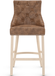 Windsor Light Oak Bar Stool Leather