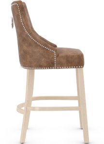 Windsor Light Oak Bar Stool Leather