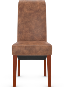 York Walnut Dining Chair Leather