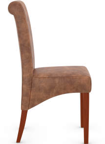 York Walnut Dining Chair Leather