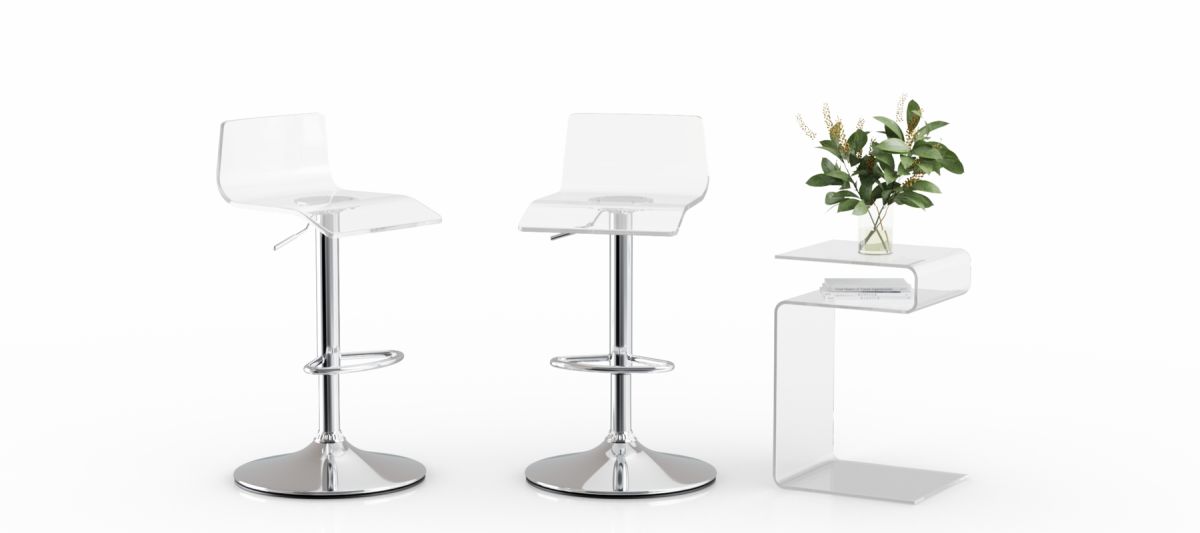 Fusion Bar Stool Clear
