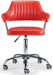 Aviator Desk Chair Red