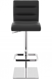 Deluxe Chrome Real Leather Bar Stool