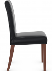 Firenze Walnut Dining Chair Bonded Leather