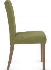 Firenze Chestnut Dining Chair Green Fabric