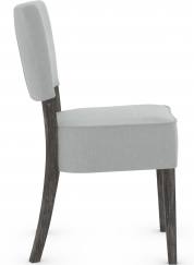 Genova Antique Black Dining Chair Grey Fabric