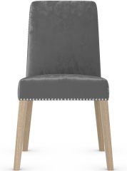 Malik Dining Chair Grey Velvet