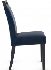 Modena Matt Black Dining Chair Velvet